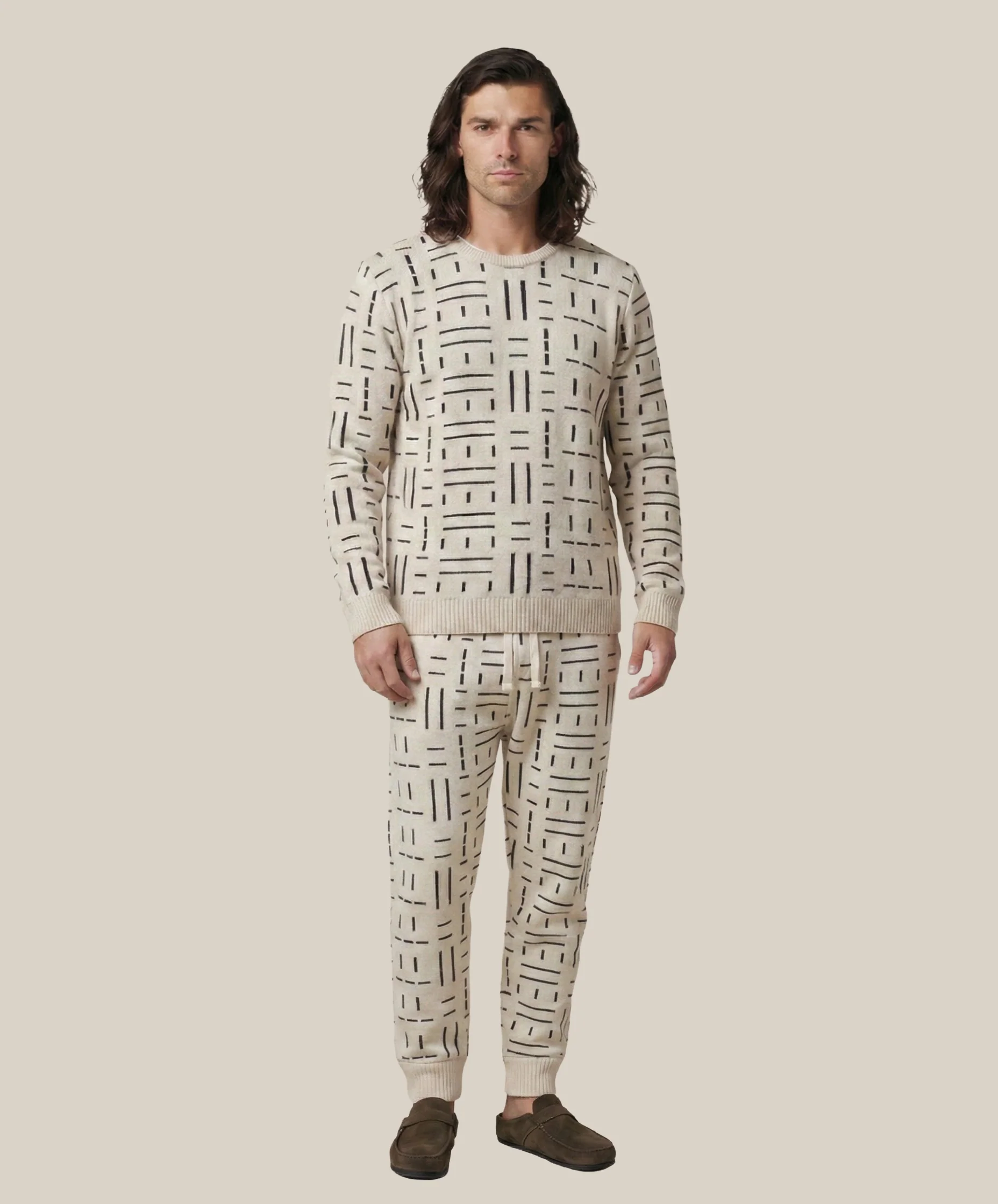 Tenoch Ash & Black Lounge Trousers - Image 3