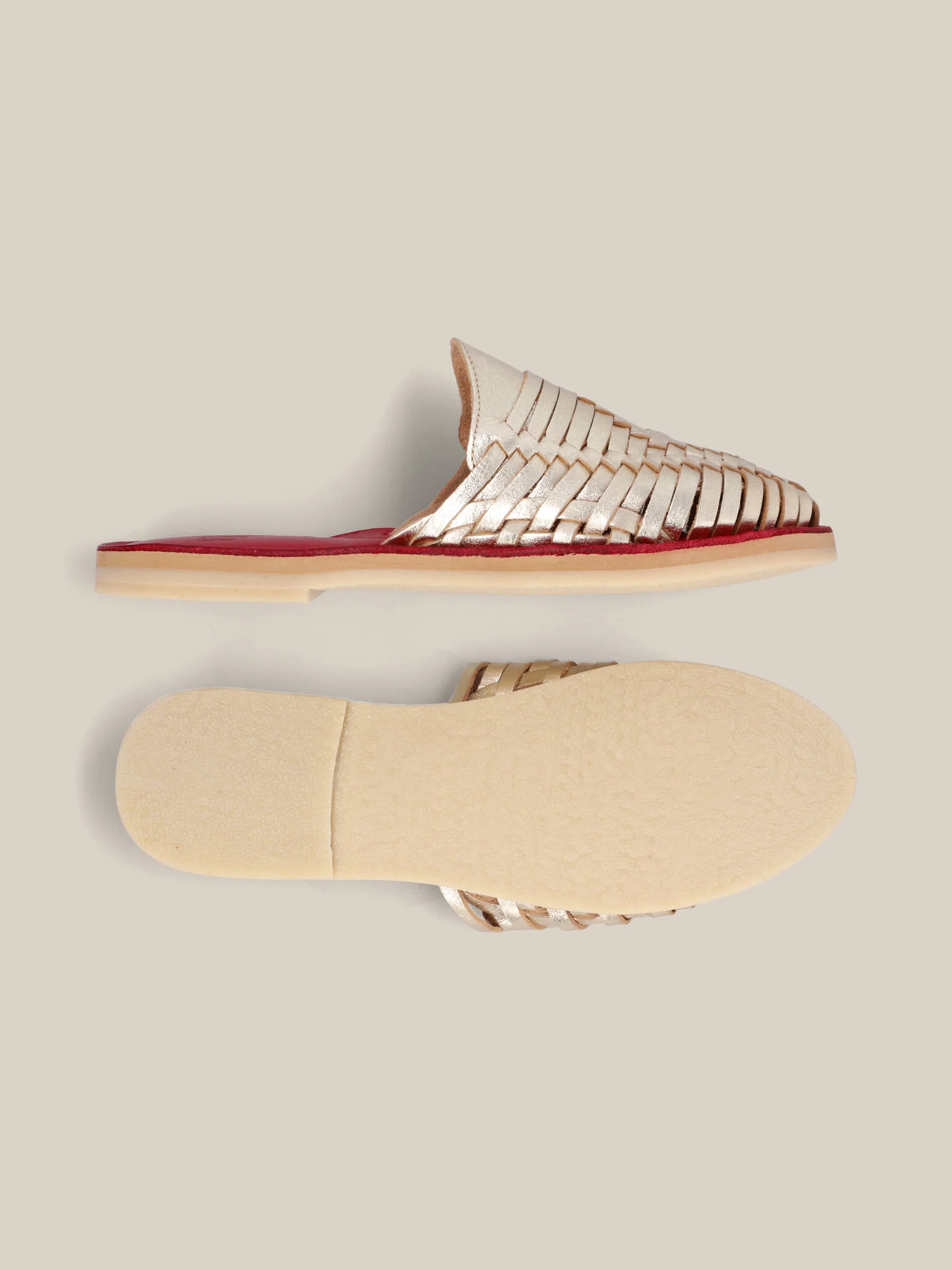 Gold Slip Ons –  Women - Image 7