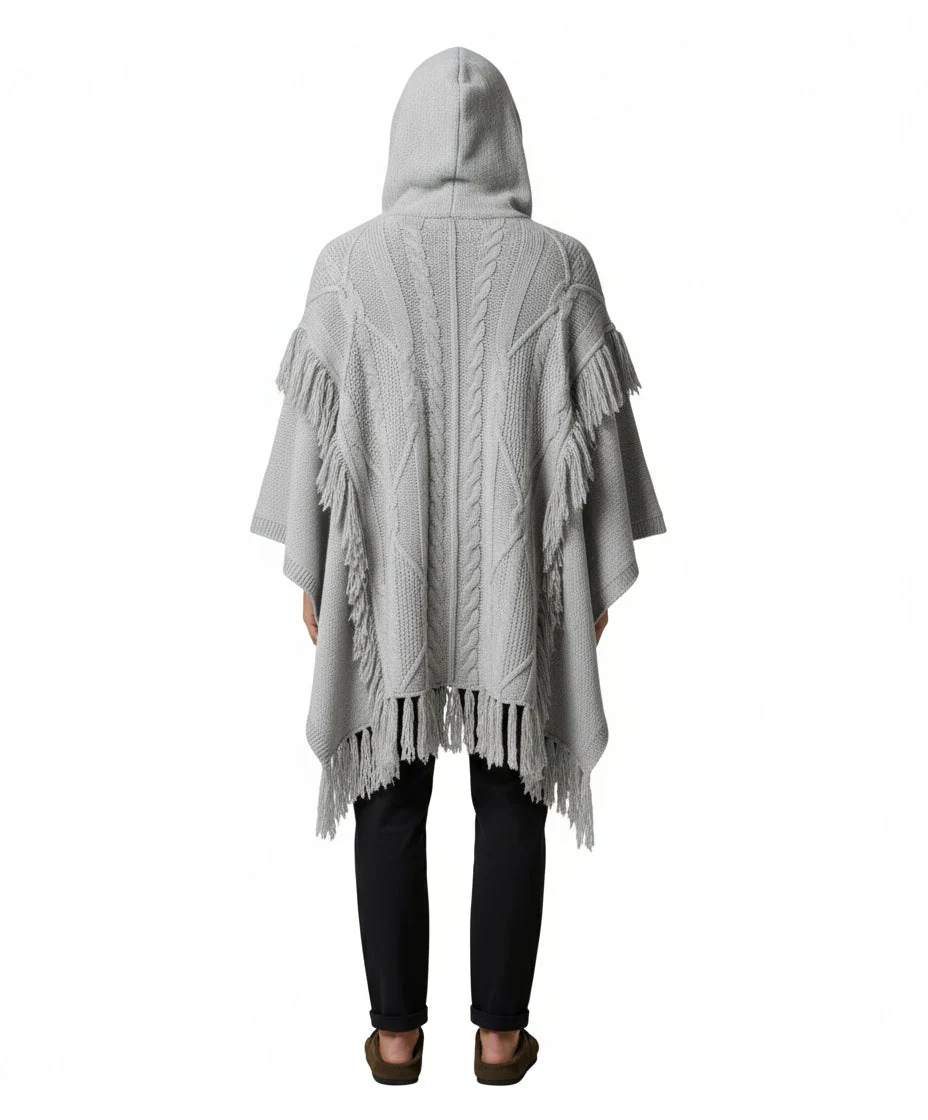 Half Light Hoodie Poncho - Image 5