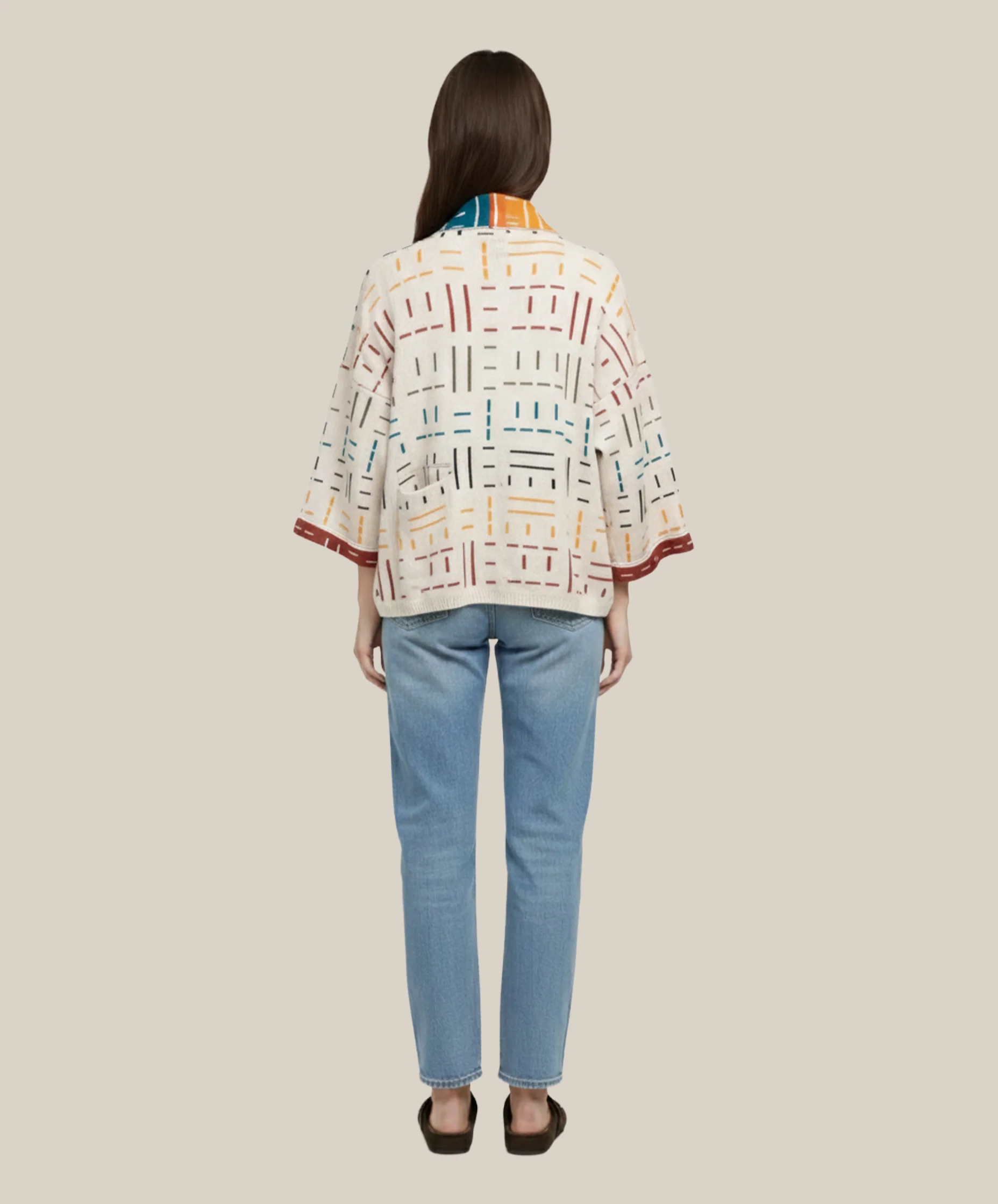 Tonalli Ash & Multicolor Lounge Robe - Image 4